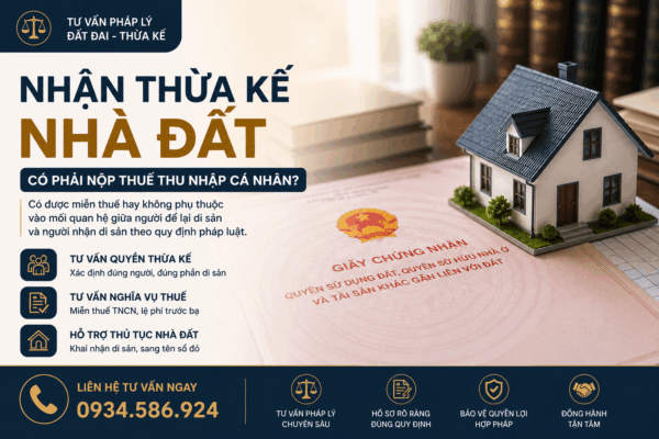 Nhận thừa kế nhà đất có phải nộp thuế thu nhập cá nhân không?